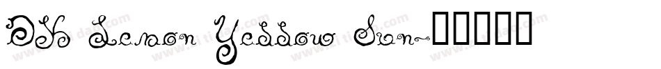 DK Lemon Yellow Sun字体转换